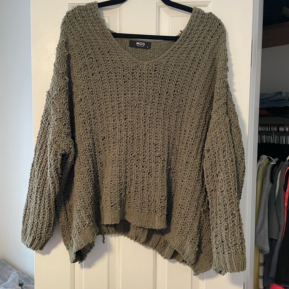 Boutique Oversized Chenille Sweater